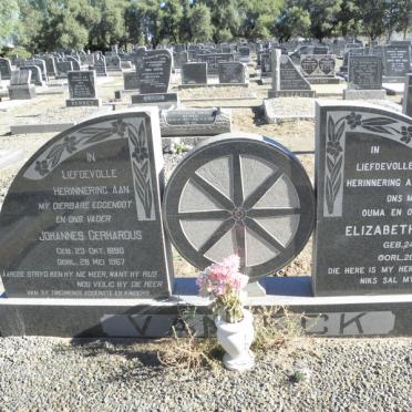 ECK Johannes Gerhardus, van 1890-1967 &amp; Elizabeth Maria 1893-1987