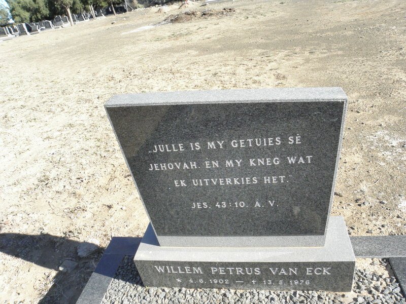 ECK Willem Petrus, van 1902-1976
