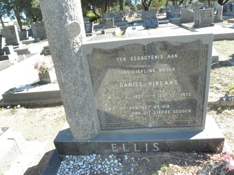 ELLIS Daniel Niklaas 1927-1973