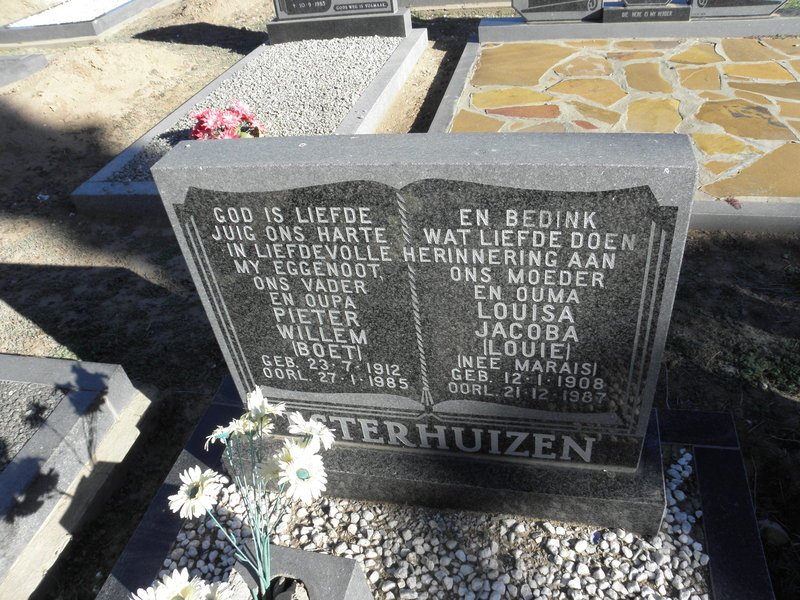 ESTERHUIZEN Pieter Willem 1912-1985 &amp; Louisa Jacoba MARAIS 1908-1987