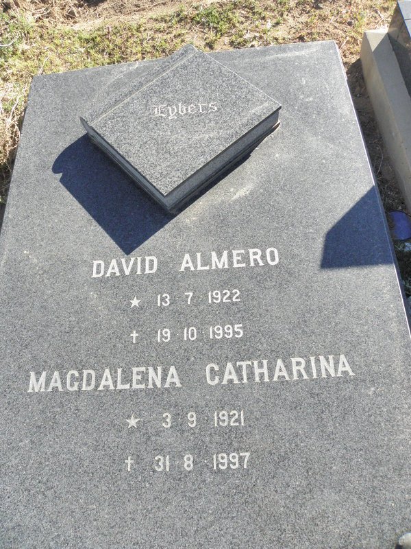 EYBERS David Almero 1922-1995 &amp; Magdalena Catharina 1921-1997