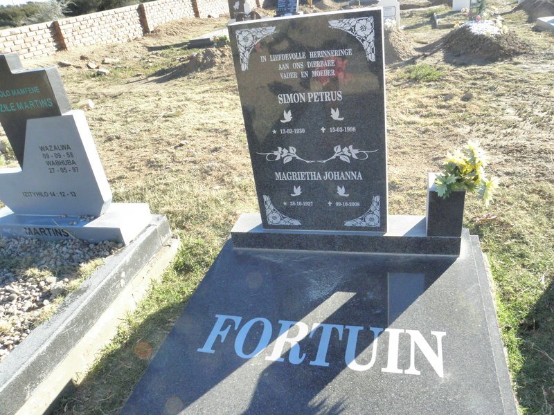 FORTUIN Simon Petrus 1930-1998 &amp; Magrietha Johanna 1927-2008