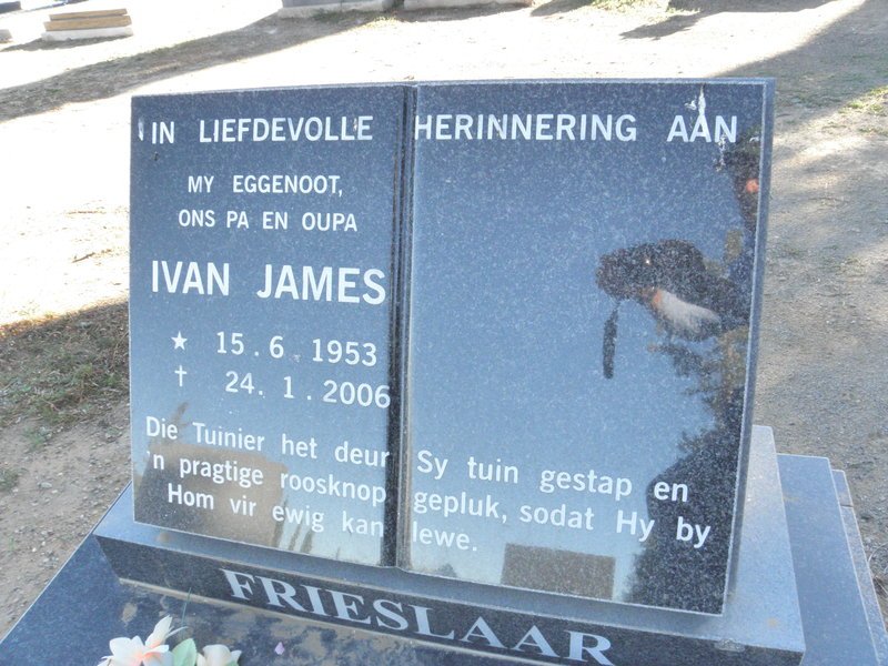 FRIESLAAR Ivan James 1953-2006