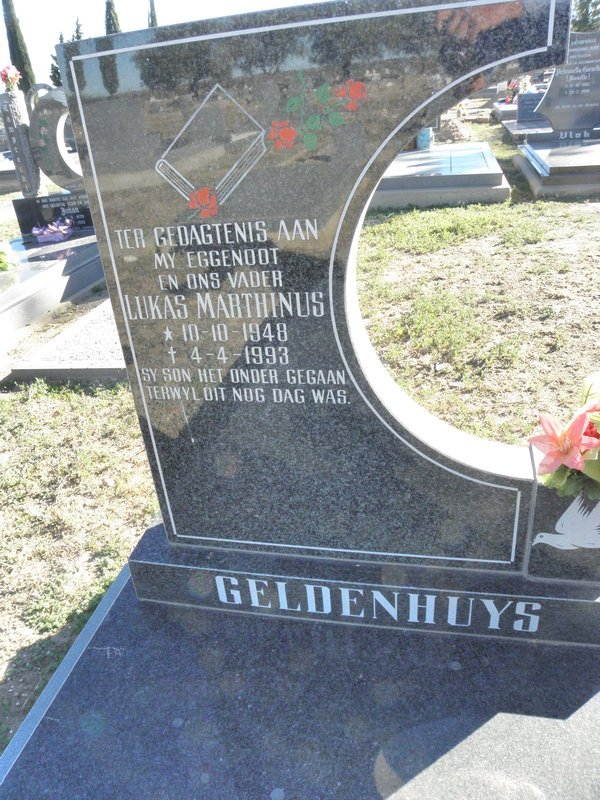 GELDENHUYS Lukas Marthinus 1948-1993