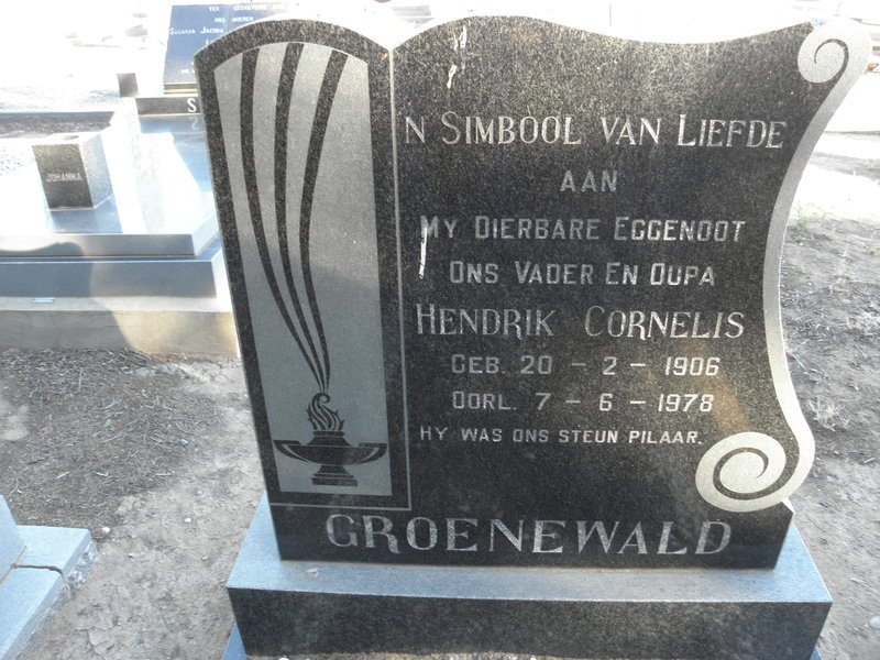 GROENEWALD Hendrik Cornelis 1906-1978