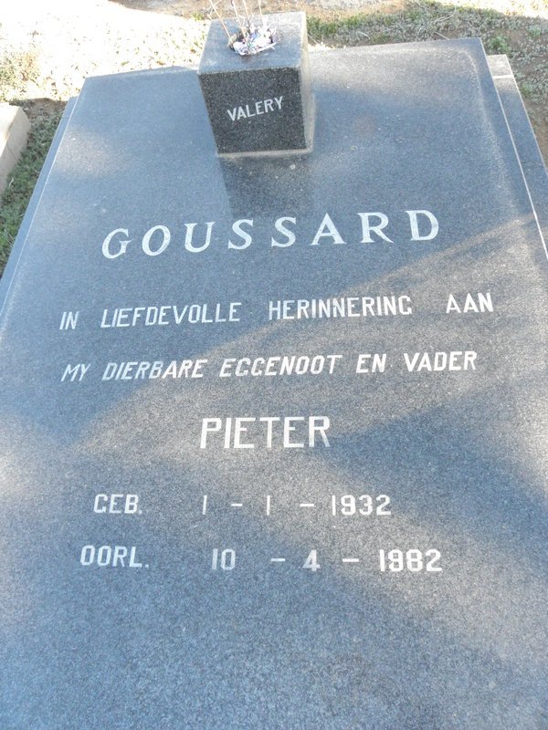 GOUSSARD Pieter 1932-1982