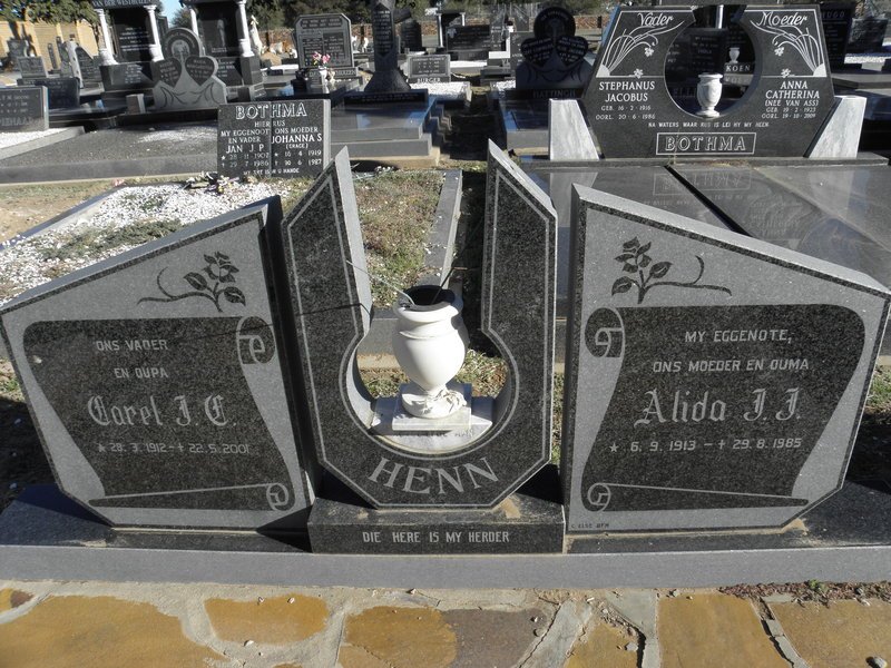 HENN Carel J.E. 1912-2001 &amp; Alida J.J. 1913-1985