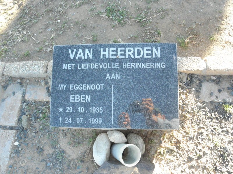 HEERDEN Eben, van 1935-1999