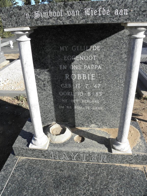 HAYTER Robbie 1947-1985