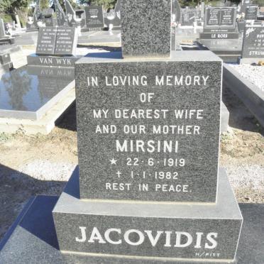 JACOVIDIS Mirsini 1919-1982