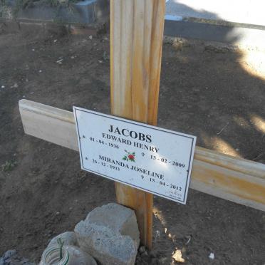 JACOBS Edward Henry 1936-2009 &amp; Miranda Joseline 1933-2012