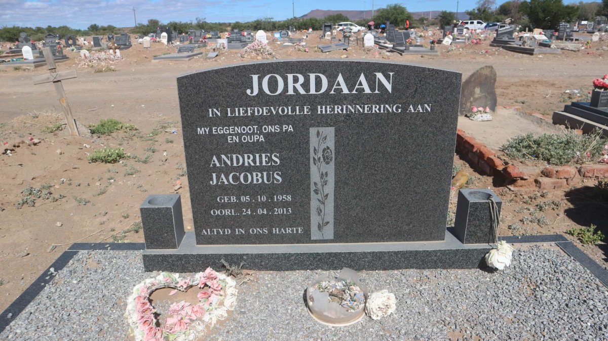 JORDAAN Andries Jacobus 1958-2013