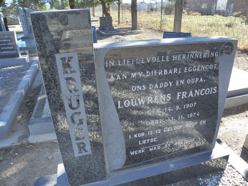 KRUGER Louwrens Francois 1907-1974