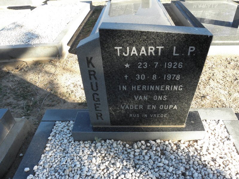 KRUGER Tjaart L.P. 1926-1978