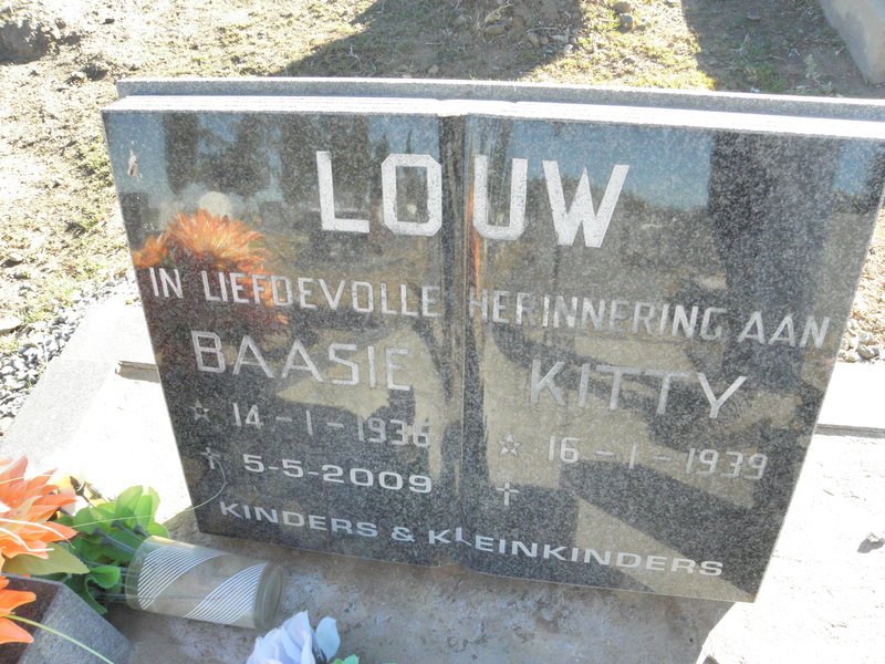 LOUW Baasie 1936-2009 &amp; Kitty 1939-