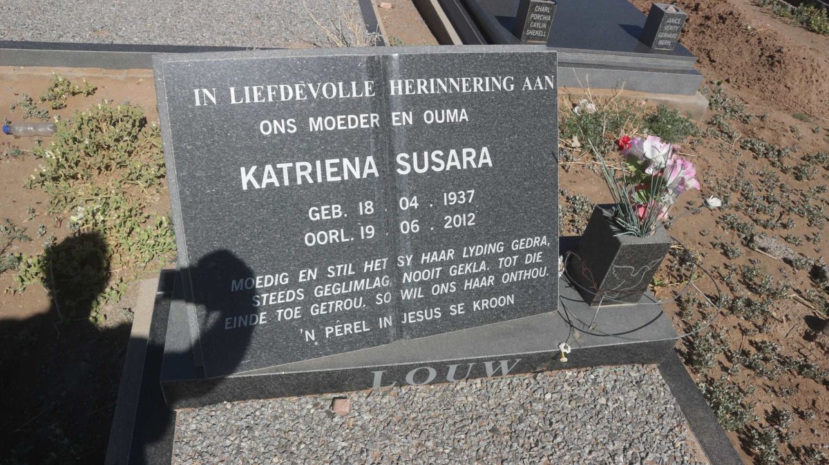 LOUW Katriena Susara 1937-2012