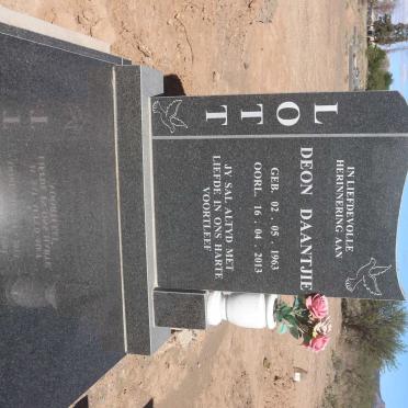 LOTT Deon Daantjie 1963-2013