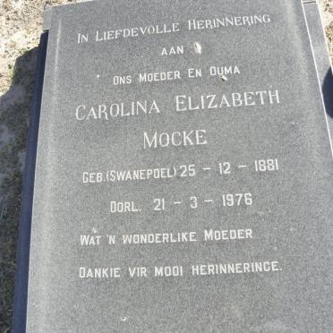 MOCKE Carolina Elizabeth nee SWANEPOEL 1881-1976