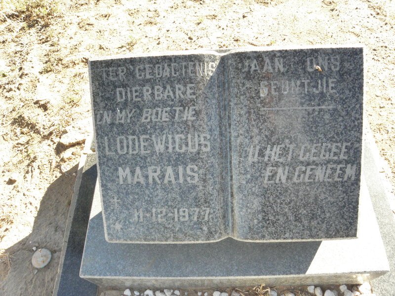MARAIS Lodewicus 1977-1977