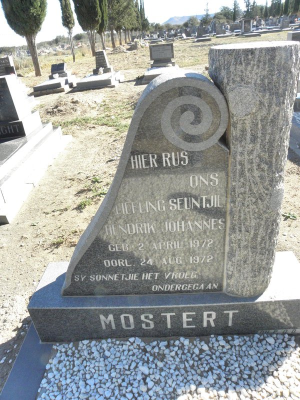 MOSTERT Hendrik Johannes 1972-1972