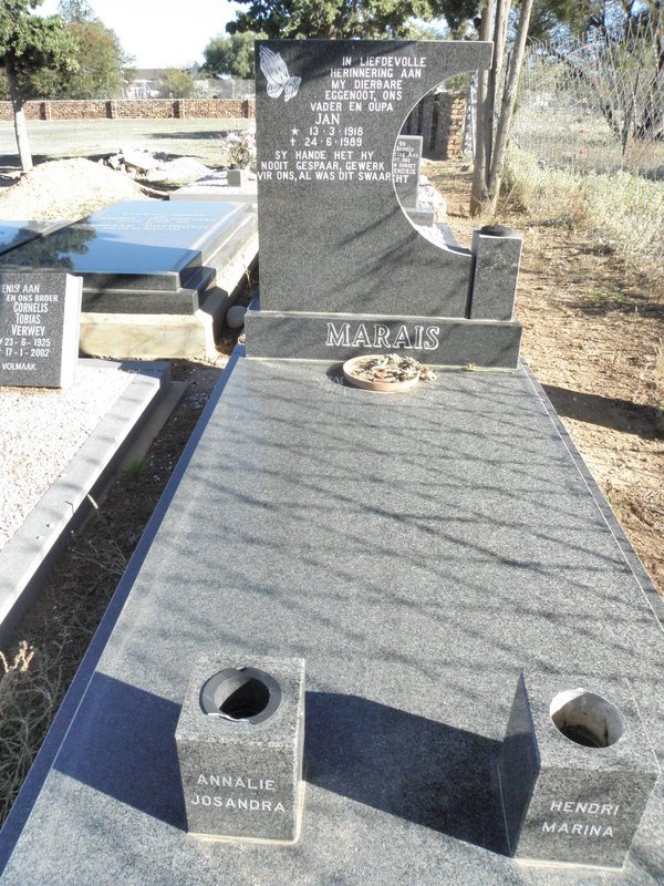 MARAIS Jan 1918-1989