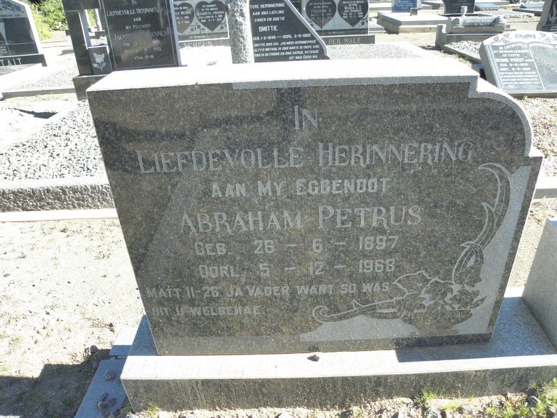 MULLER Abraham Petrus 1897-1968