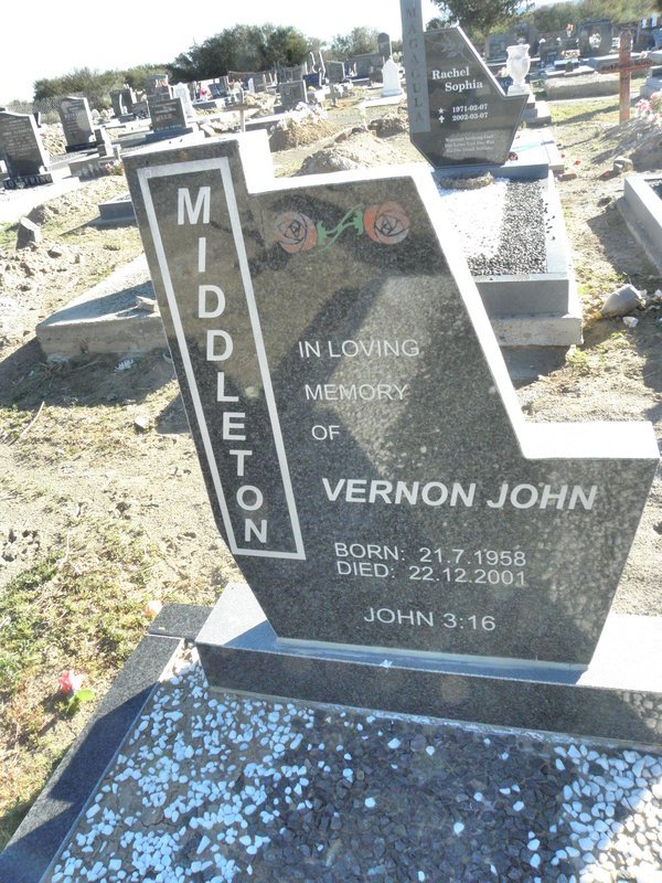 MIDDLETON Vernon John 1958-2001