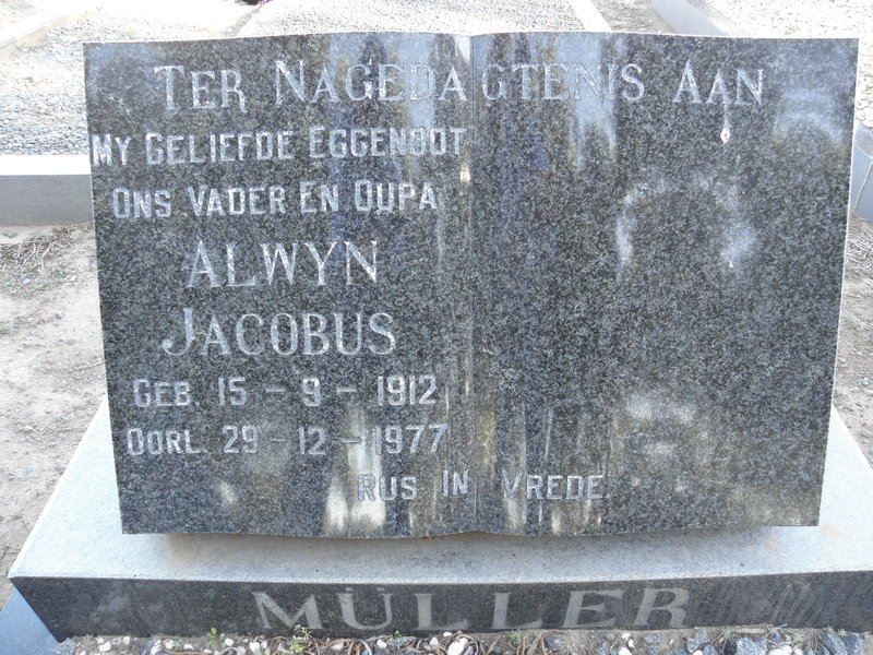 MULLER Alwyn Jacobus 1912-1977