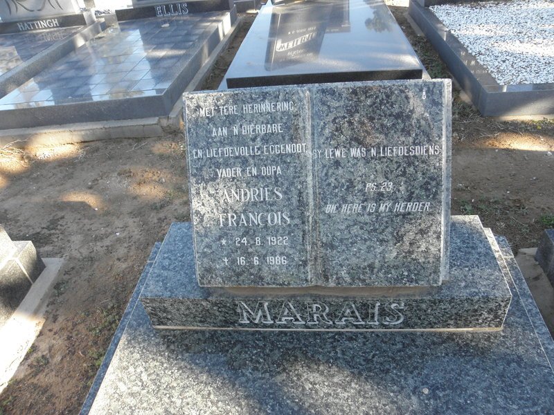 MARAIS Andries Francois 1922-1986