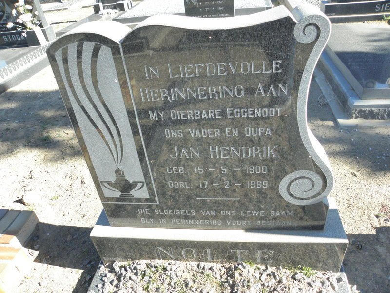 NOLTE Jan Hendrik 1900-1969
