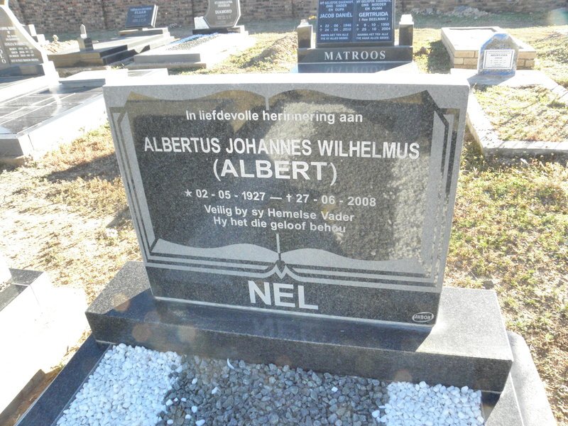 NEL Albertus Johannes Wilhelmus 1927-2008