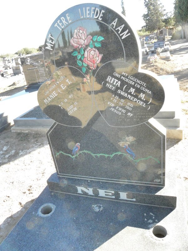 NEL E.T. 1931- &amp; M.M. SWANEPOEL 1935-2001