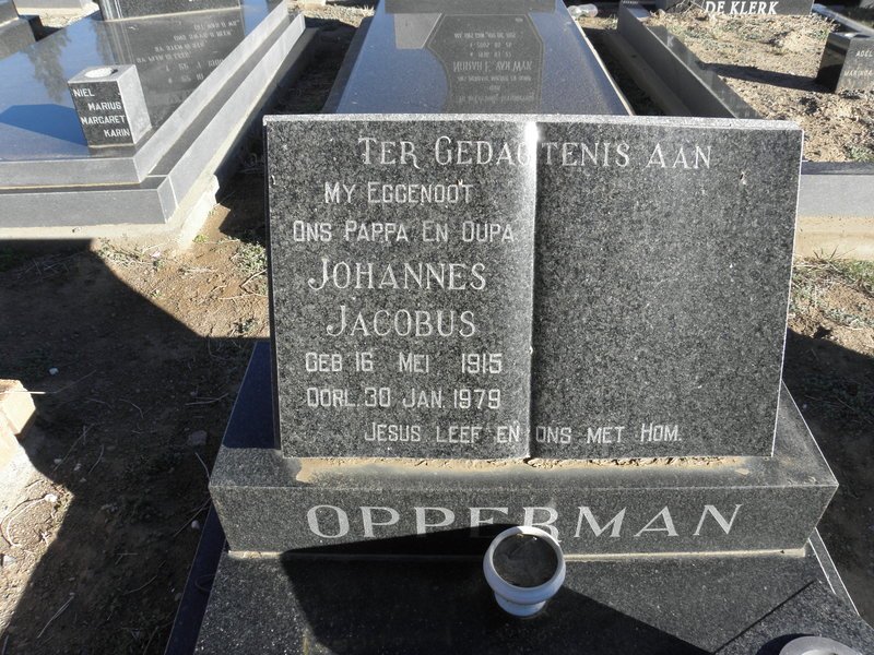 OPPERMAN Johannes Jacobus 1915-1979