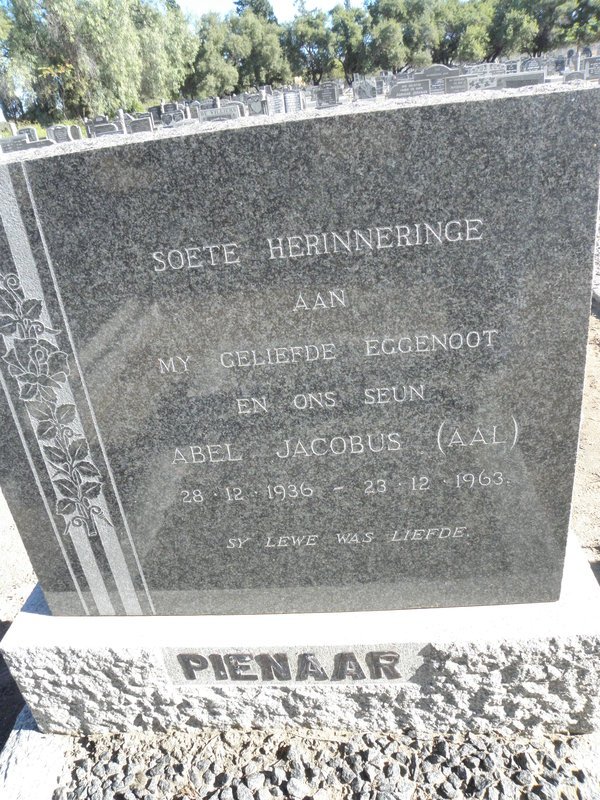 PIENAAR Abel Jacobus 1936-1963