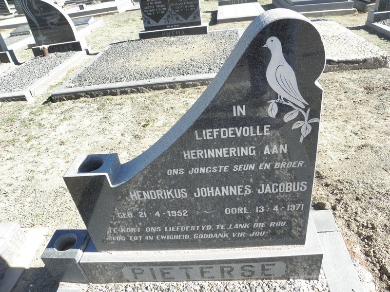 PIETERSE Hendrikus Johannes Jacobus 1952-1971