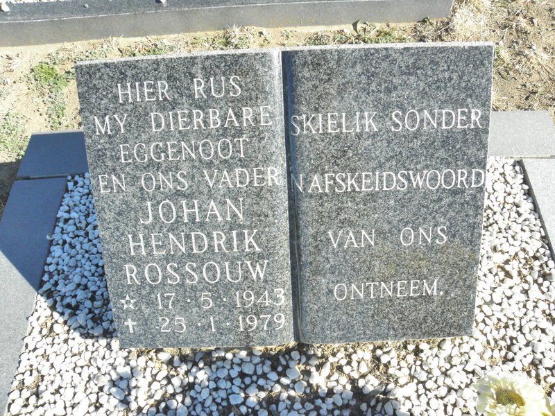 ROSSOUW Johan Hendrik 1943-1979