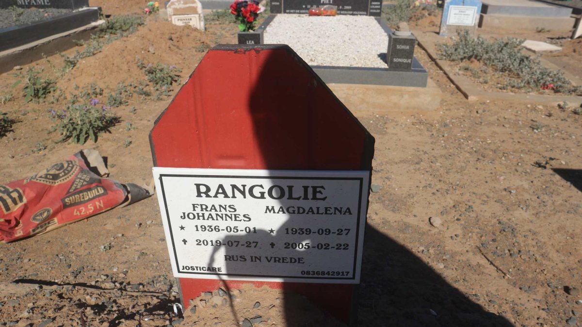 RANGOLIE Frans Johannes 1936-2019 &amp; Magdalena 1939-2005