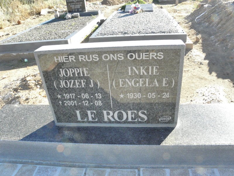 ROES Jozef J., Le 1917-2001 &amp; Engela E. 1930-