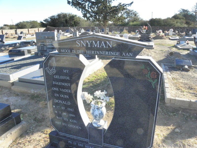 SNYMAN Donald 1942-1999