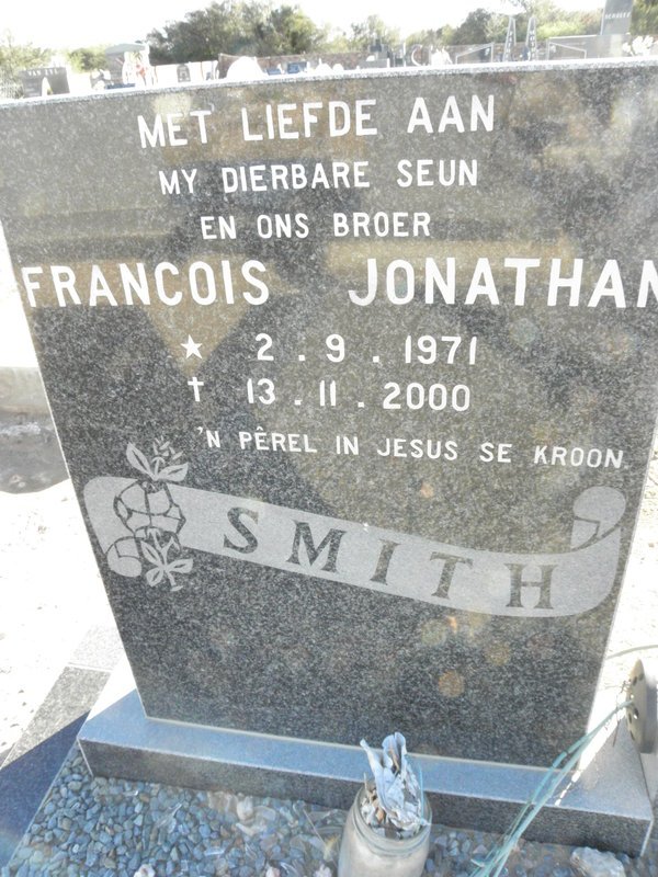 SMITH Francois Jonathan 1971-2000