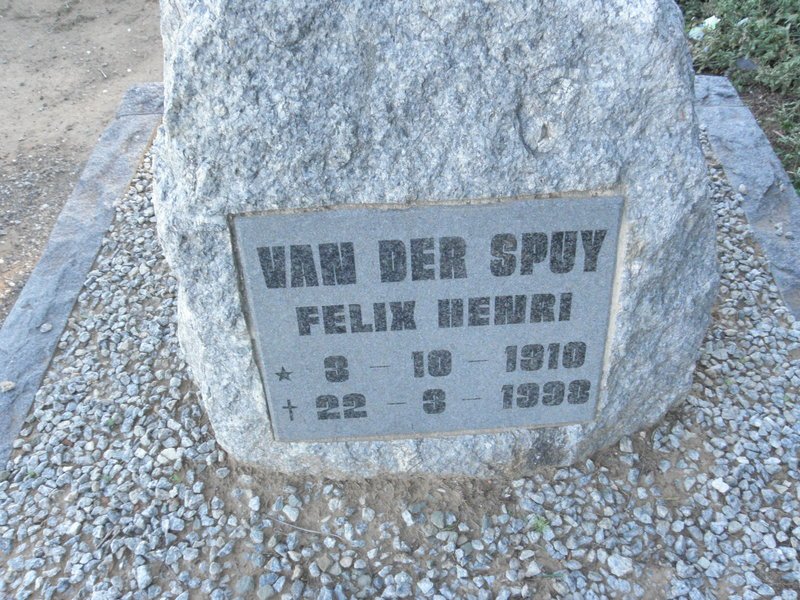 SPUY Felix Henri, van der 1910-1998