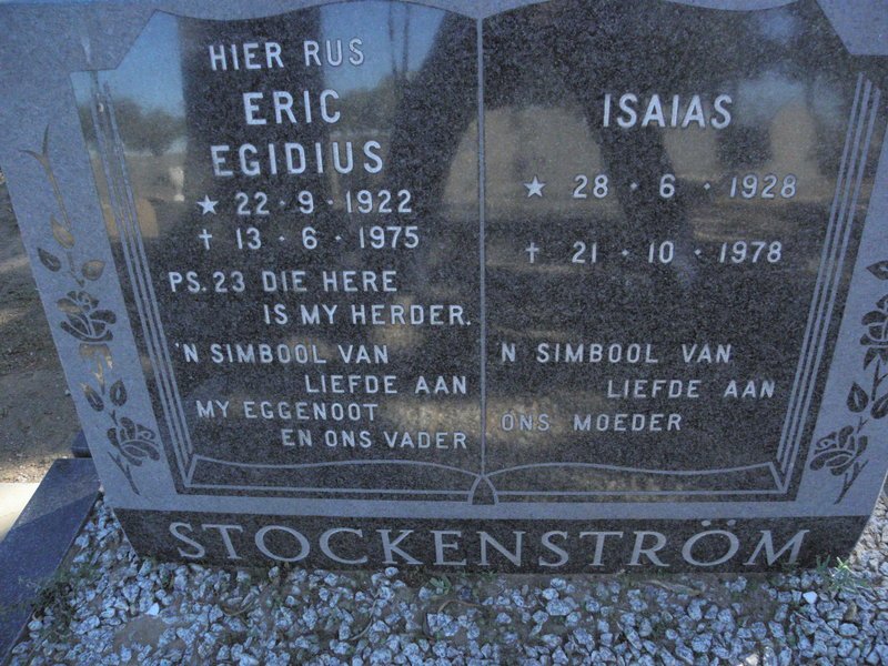 STOCKENSTROM Eric Egidius 1922-1975