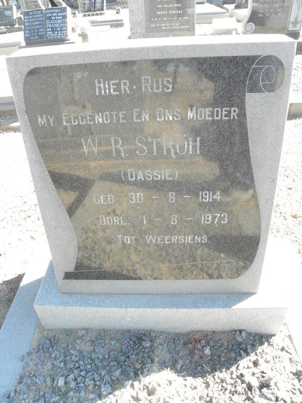 STROH W.R. 1914-1973