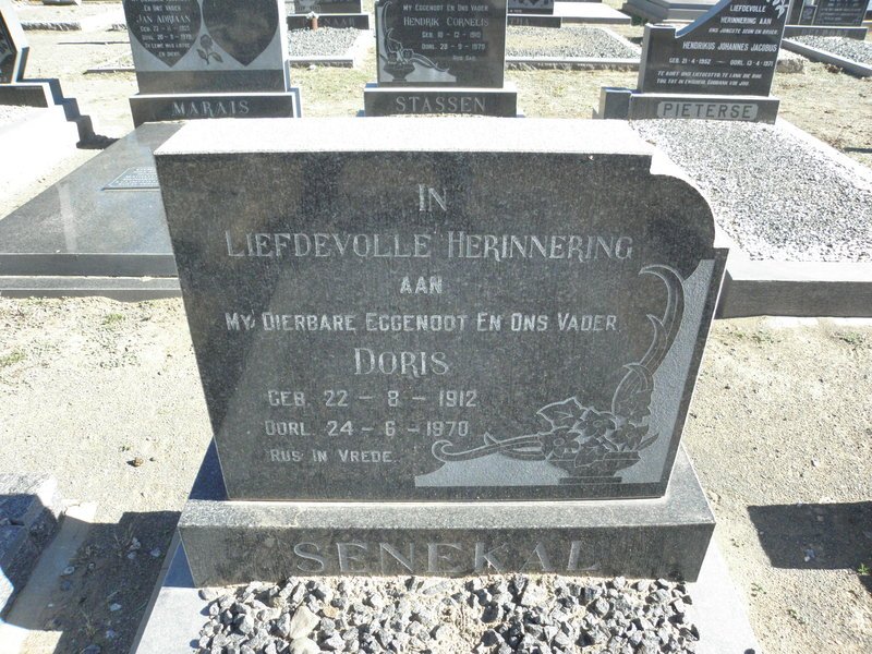 SENEKAL Doris 1912-1970