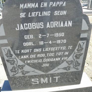 SMIT Jacobus Adriaan 1950-1970