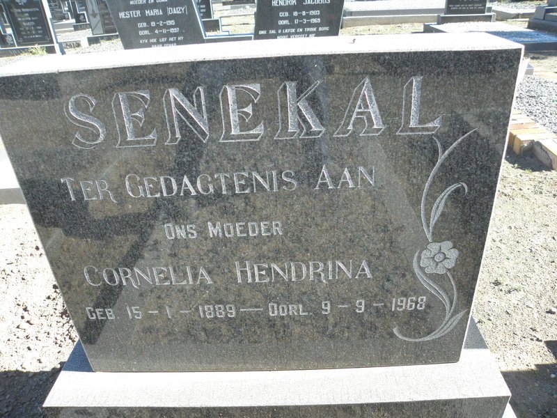 SENEKAL Cornelia Hendrina 1889-1968