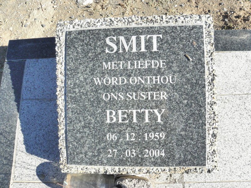 SMIT Betty 1959-2004