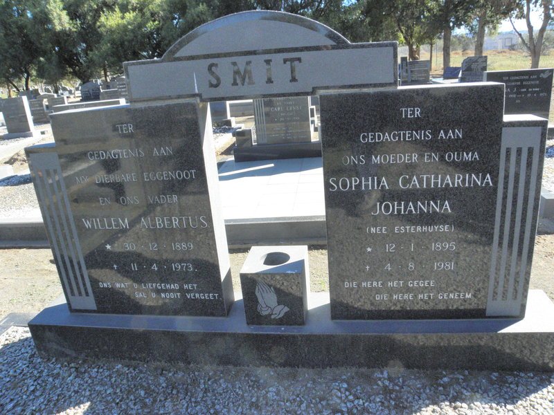 SMIT Willem Albertus 1889-1973 &amp; Sophia Catharina Johanna ESTERHUYSE 1895-1981