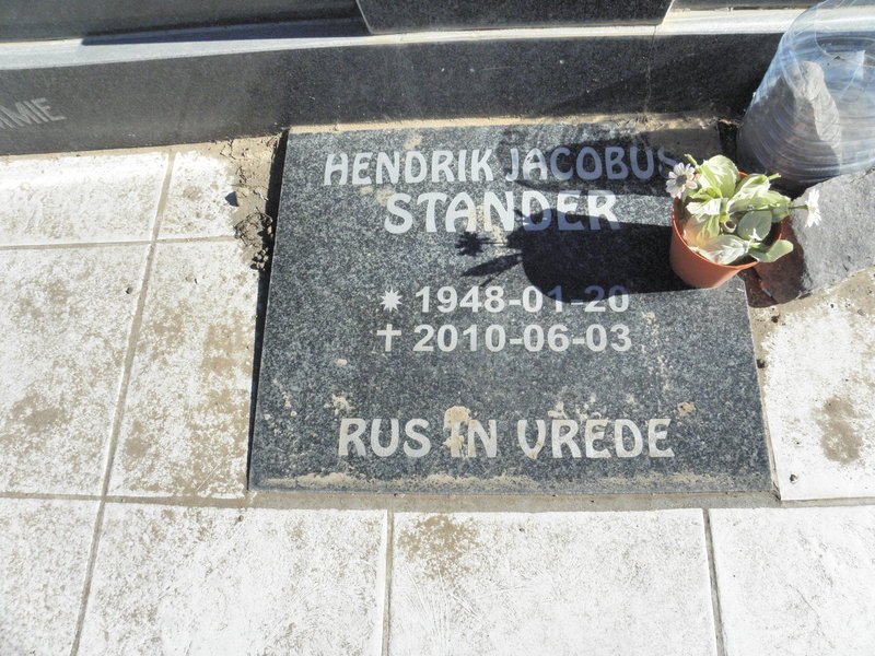 STANDER Hendrik Jacobus 1948-2010
