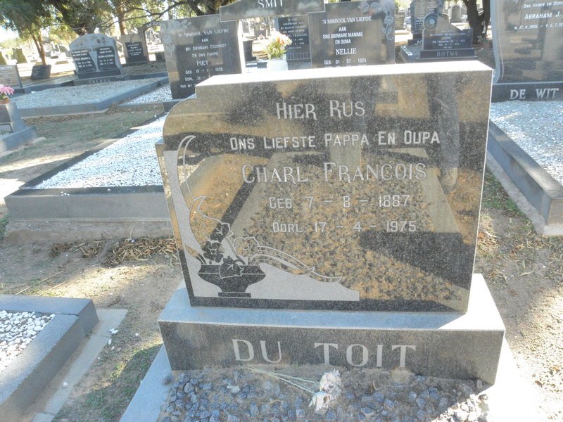 TOIT Charl Francois, du 1887-1975